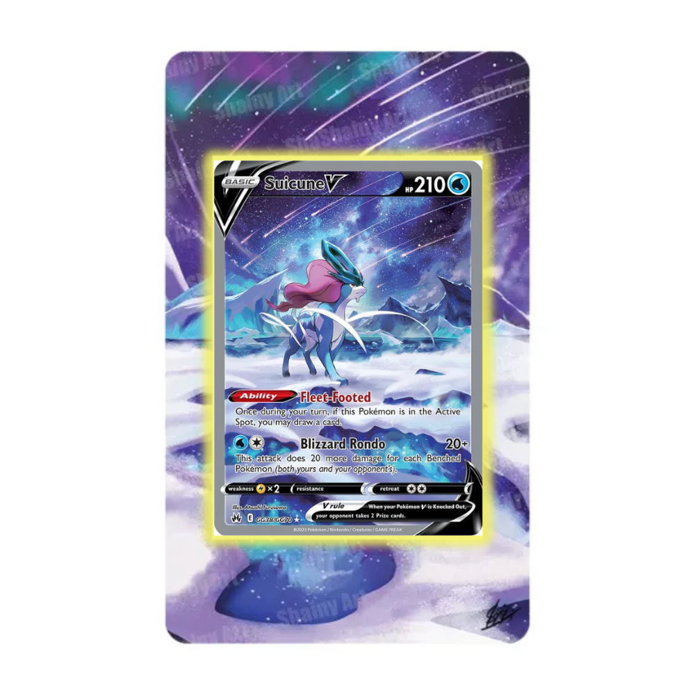 Suicune V Extended Art Acryl Case für Pokemon