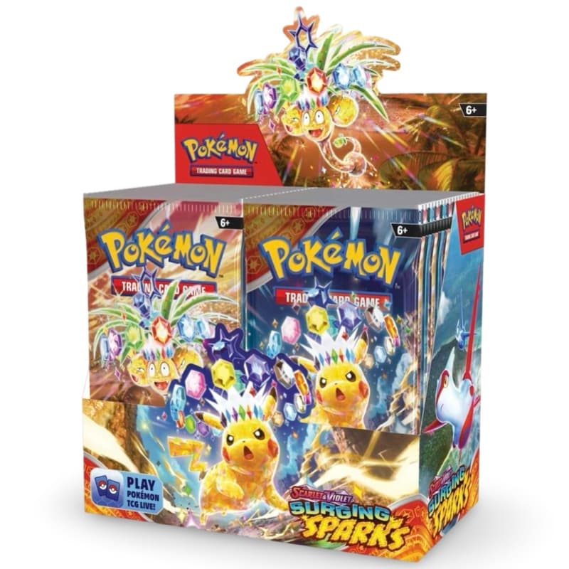 Pokemon Surging Sparks - Booster Display