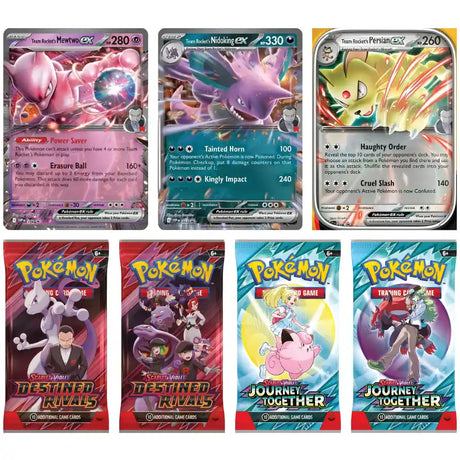 Pokemon Team Rocket Tin Mewtwo Nidoking Persian CardsRfun