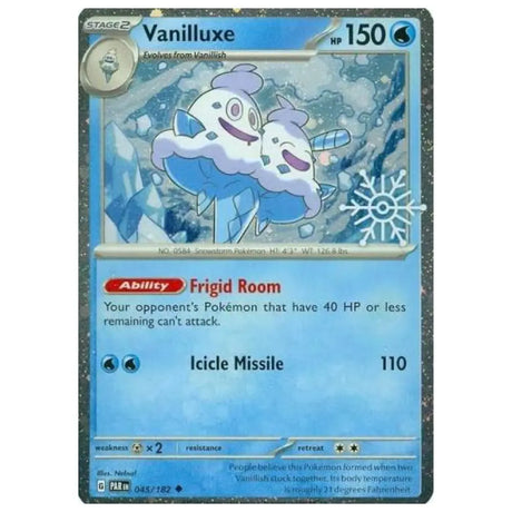 Pokemon Vanilluxe PAR 045/182 Paradox Rift Schneeflocke Stempel – bei CardsRfun