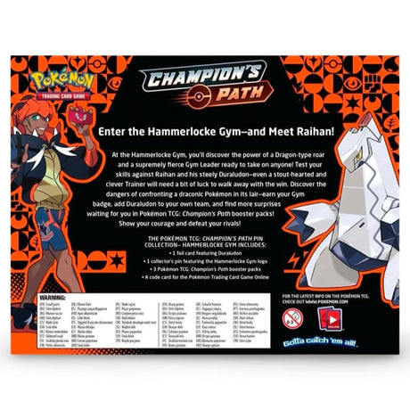 Pokemon Champions Path - Hammerlocke Gym Pin Collection