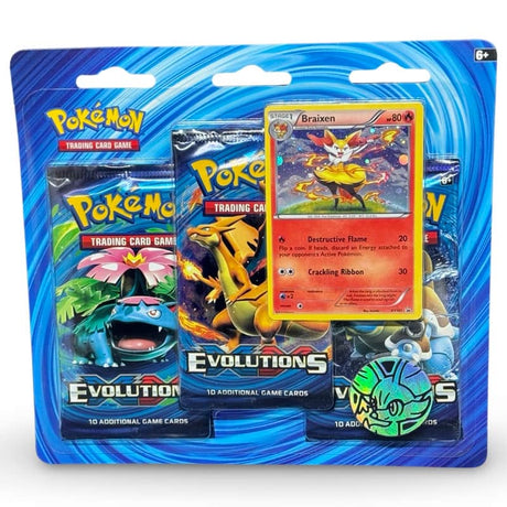 Pokemon Evolutions: 3-Pack Blister Braixen/ Black Kyurem