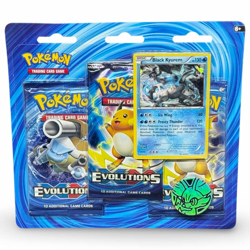 Pokemon Evolutions: 3-Pack Blister Braixen/ Black Kyurem – CardsRfun