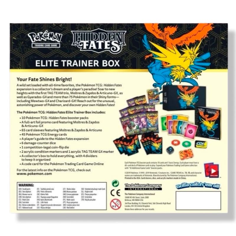 Pokemon Hidden Fates - Elite Trainer Box – CardsRfun