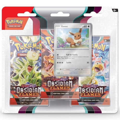 Pokemon Obsidian Flames: 3-Pack Blister Houndstone/ Eevee