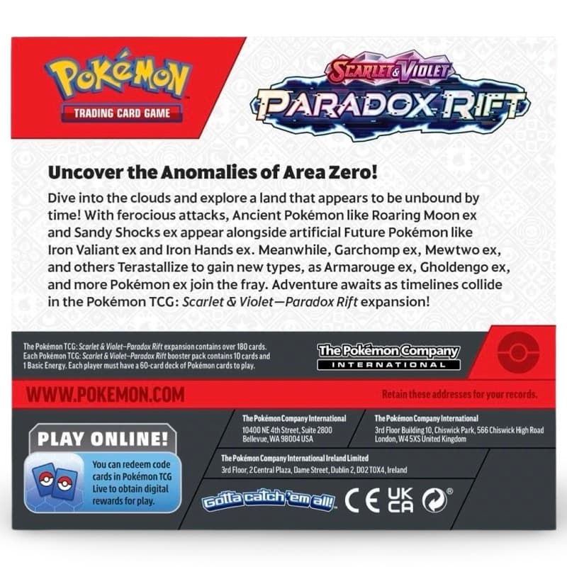 Pokemon Paradox Rift - Booster Display