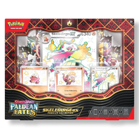 Pokemon Paldean Fates Premium Collection - Shiny Meowscarada ex / Shiny Skeledirge ex / Shiny Quaquaval ex