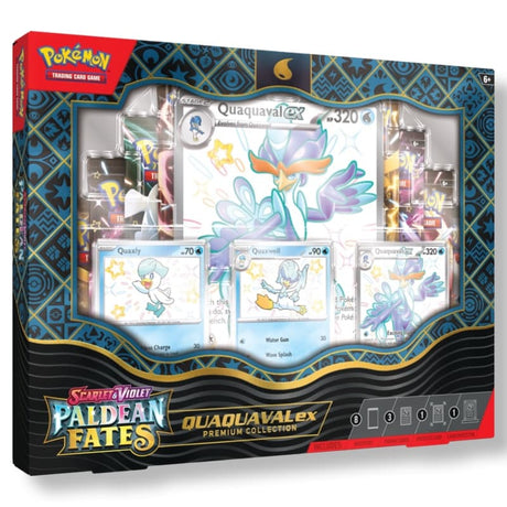 Pokemon Paldean Fates Premium Collection - Shiny Meowscarada ex / Shiny Skeledirge ex / Shiny Quaquaval ex