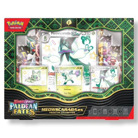 Pokemon Paldean Fates Premium Collection - Shiny Meowscarada ex / Shiny Skeledirge ex / Shiny Quaquaval ex