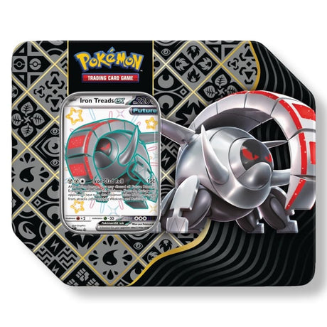 Pokemon Paldean Fates 7" Tin: Charizard/ Great Tusk/ Iron Treads