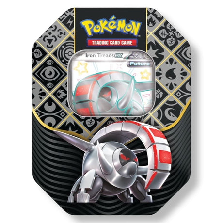 Pokemon Paldean Fates Tin: Charizard / Great Tusk / Iron Treads