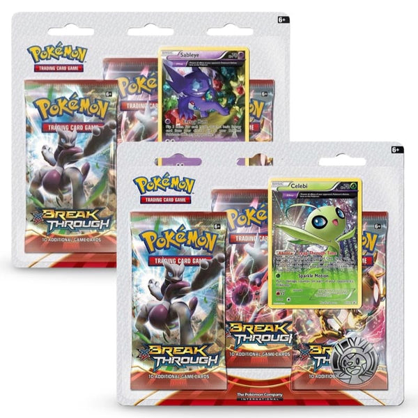 pokemon xy breakthrough booster pack Pokemon XY BreakThrough: 3-Pack Blister Celebi/ Sableye