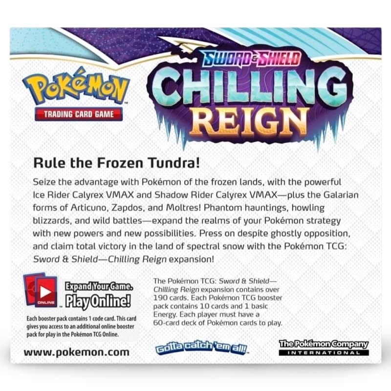 Pokemon Chilling Reign - Booster Display