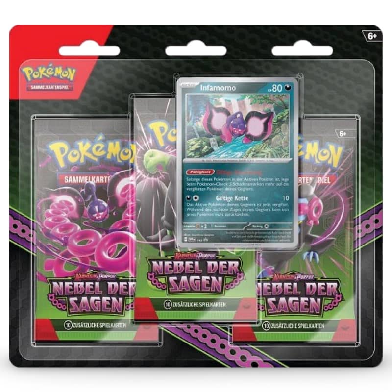 Pokemon Nebel der Sagen 3 Pack Blister