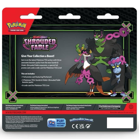 Pokemon Shrouded Fable 3 Pack Blister