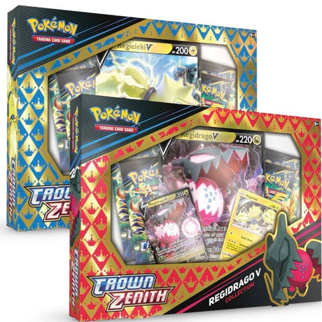 Pokemon Crown Zenith Regidrago V / Regieleki V Collection