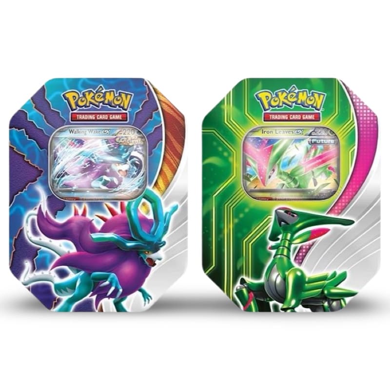 Pokemon Paradox Clash Tin Iron Leaves ex / Walking Wake ex – CardsRfun