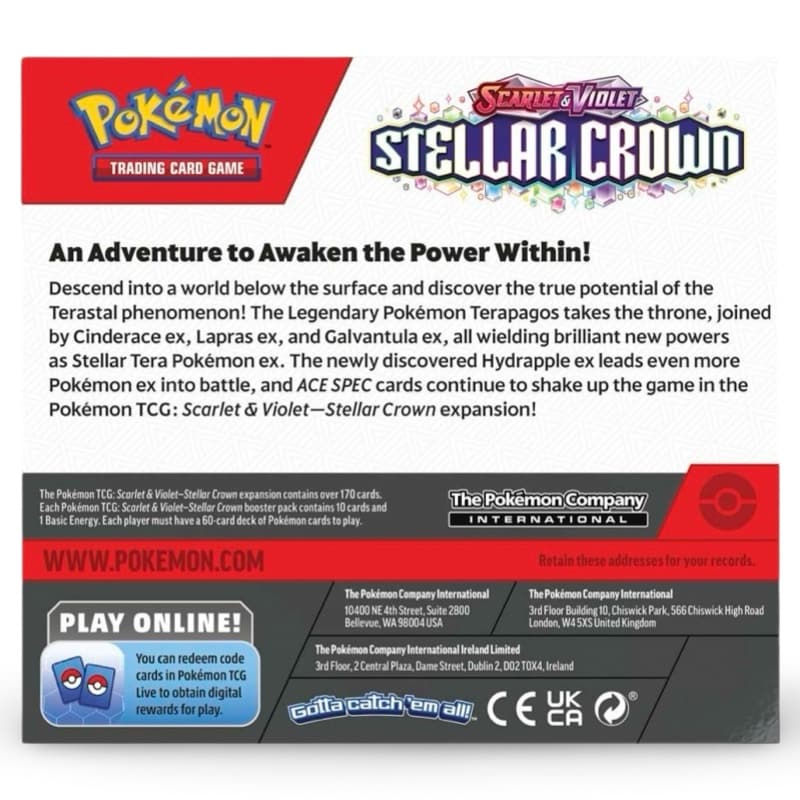 Pokemon Stellar Crown - Booster Display