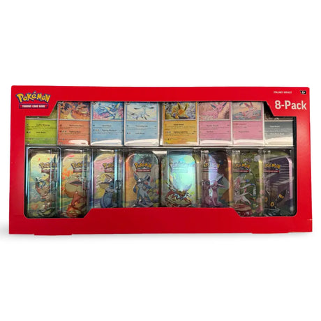 Pokemon Prismatic Evolutions 8 Mini-Tins Promos Box CardsRfun