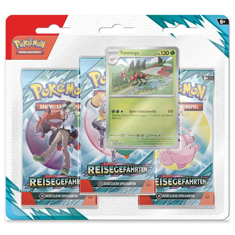 Pokemon Reisegefährten: 3-Pack Blister CardsRfun