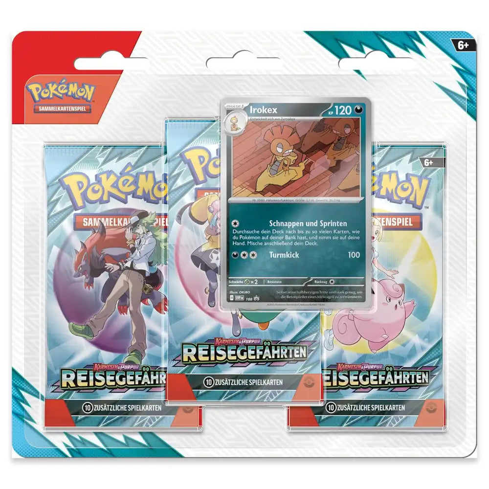 Pokemon Reisegefährten: 3-Pack Blister CardsRfun