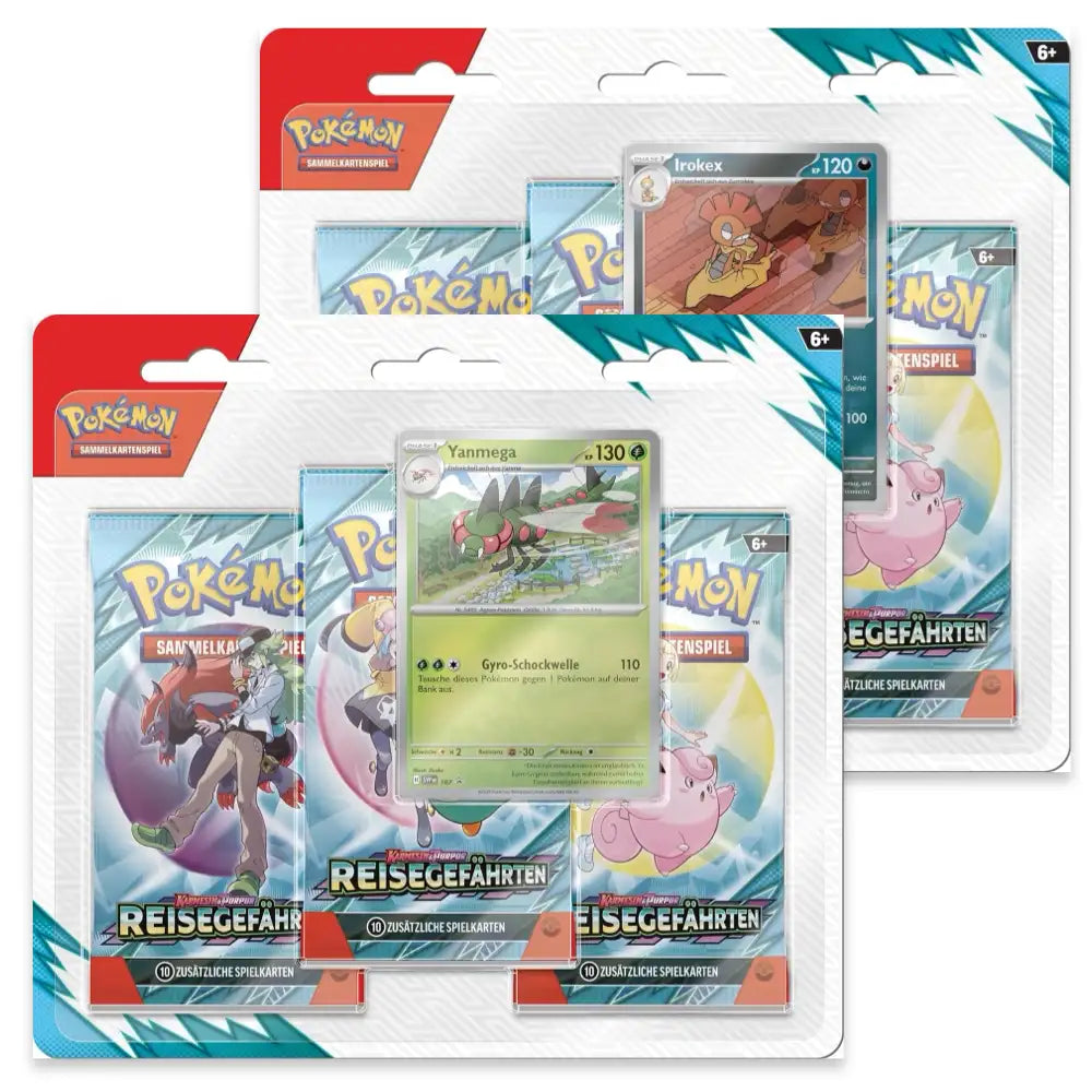 Pokemon Reisegefährten: 3-Pack Blister CardsRfun