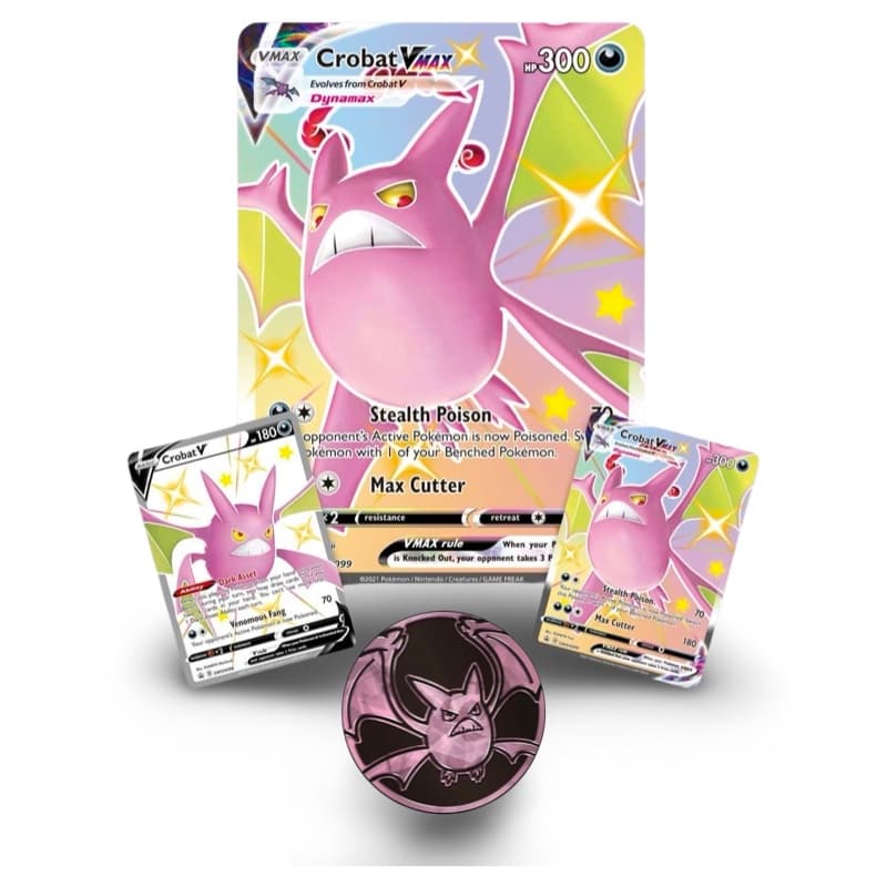 Pokemon Shining Fates Shiny Shiny Crobat VMax Premium Collection