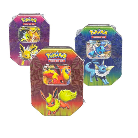 Pokemon Elemental Power Tin: Flareon GX/ Vaporen GX/ Jolteon GX