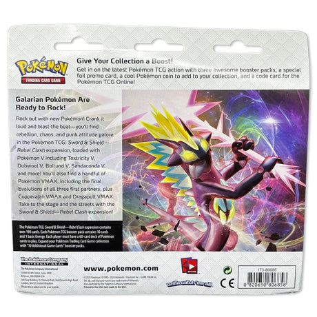 Pokemon Produkte Rebel Clash: 3-Pack Blister Rayquaza/ Duraludon