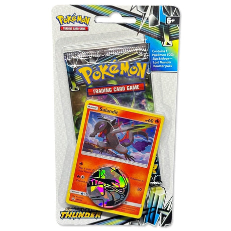 Pokemon Produkte Lost Thunder: 1-Pack Blister Rowlet/ Salandit