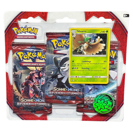 Aufziehen der Sturmröte: 3-Pack Blister Lucario/ Silvarro